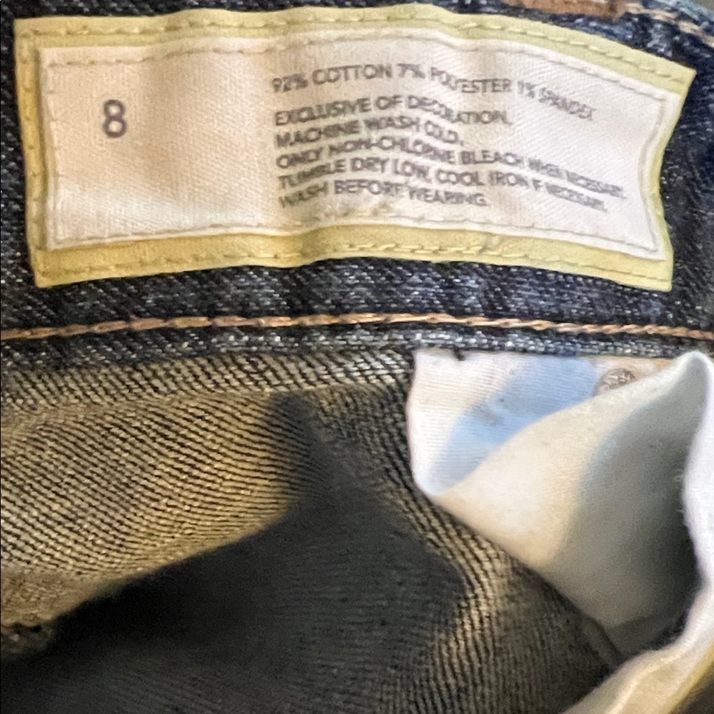 Classic LOFT Deep Indigo Blue Vintage Worn  Women's Jeans::Size 8 :: - Picture 7 of 7
